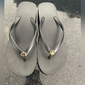 Tory Burch Black Flip Flops